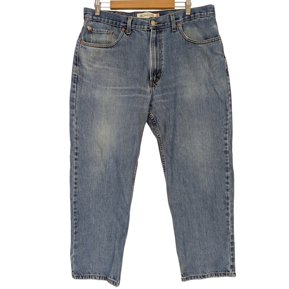 Mens 550 Relaxed Fit Levis 38 x 30 Medium Light Wash